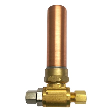 Jones Stephens 1/4in.  M x F Compression TEE AA Water Hammer Arrester, Lead Free A97012